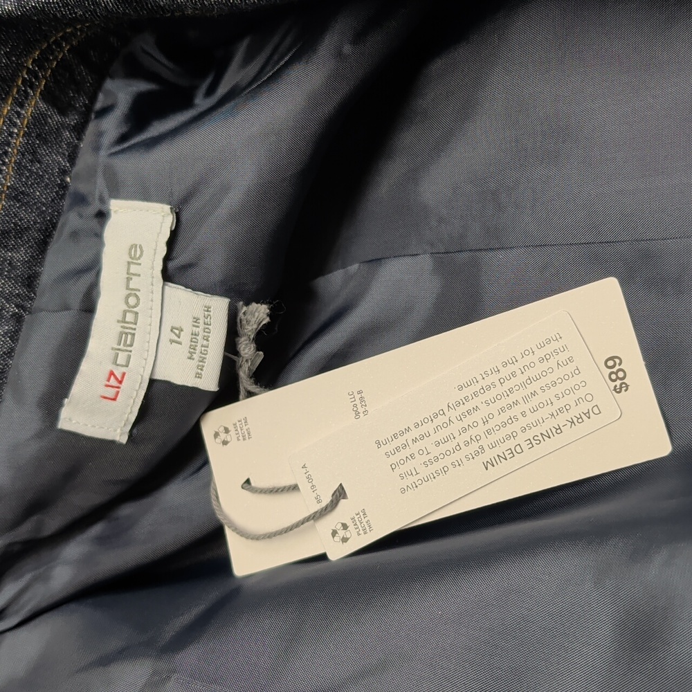 Liz Claiborne NWT 14 Denim Jacket Dressy Ladies Coat - Picture 4 of 11